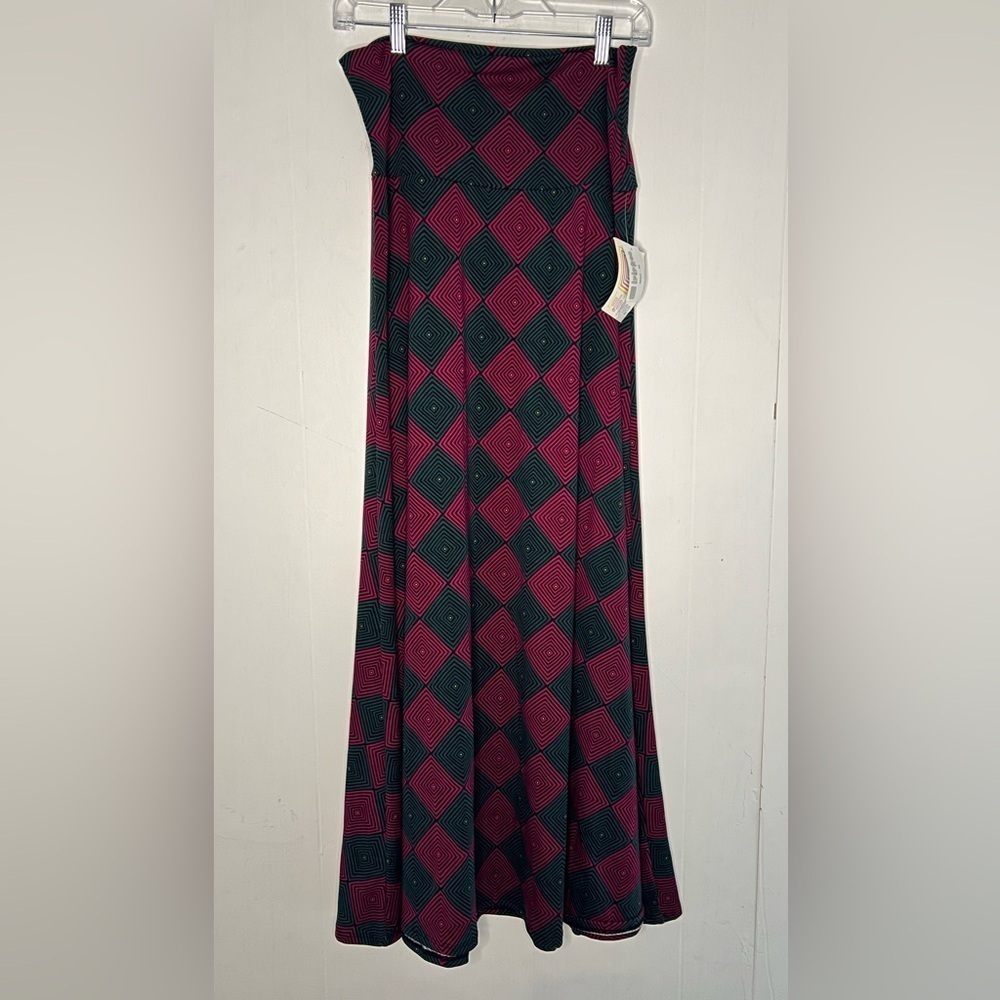 NWT LulaRoe Geometrical Multicolor Aztec Print Maxi Skirt L22 51325